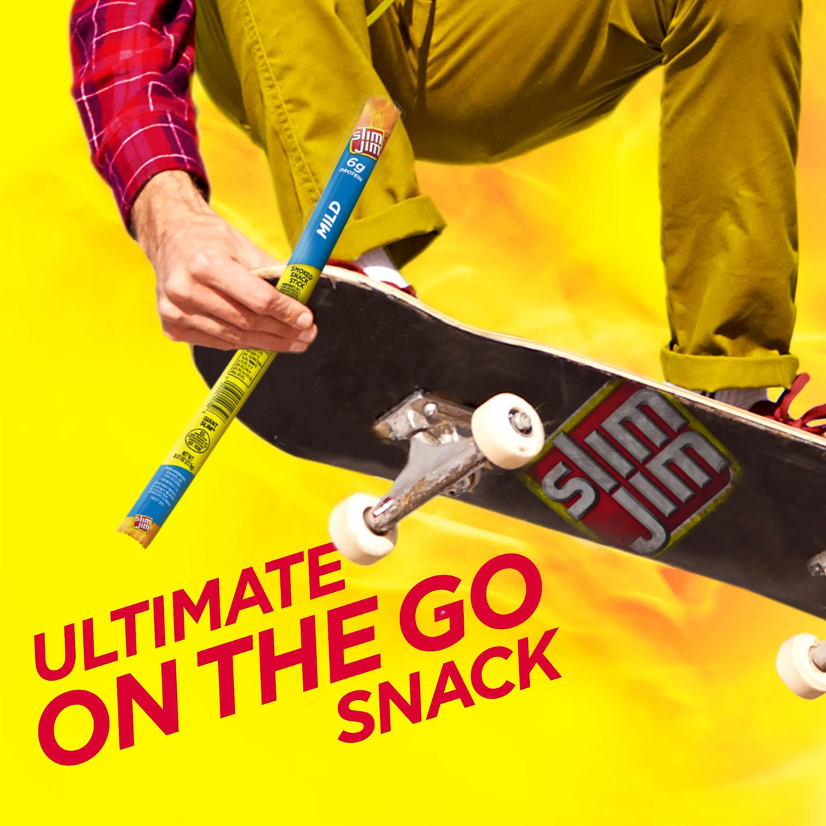 Slim Jim Mild Giant Smoked Snack Sticks, 0.97 Oz, 24 Ct G439566