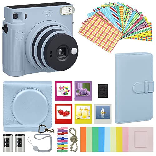 Chalk White Instant Camera with Carrying Case O85777