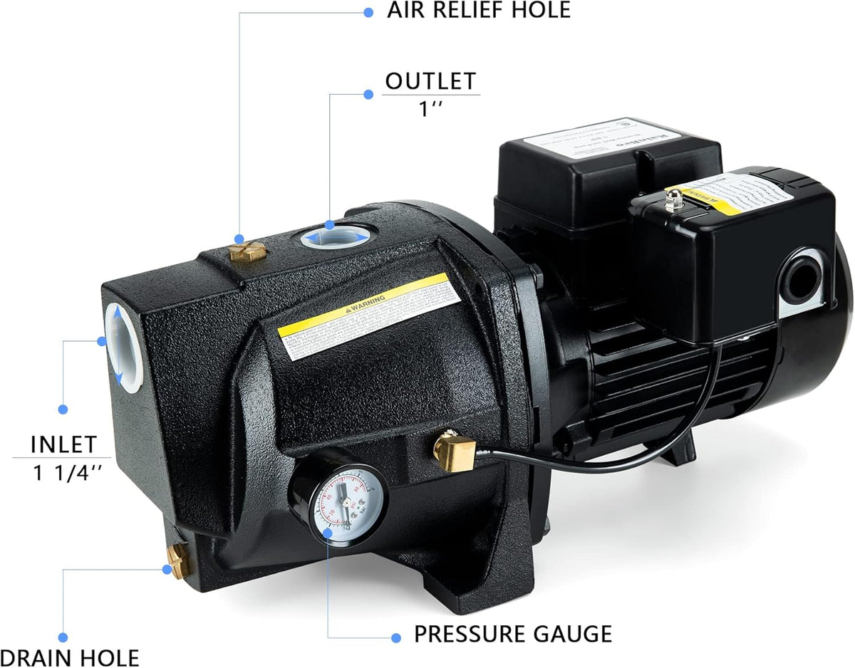 1/2 HP Cast Iron Shallow Well Jet Pump R242