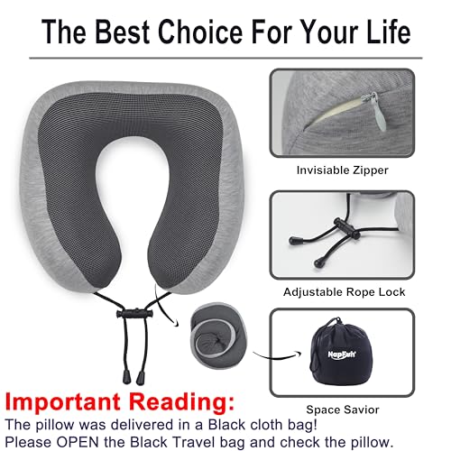 100% Pure Memory Foam Travel Neck Pillow G12137