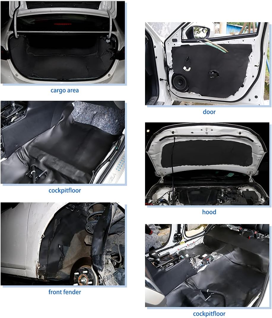 Car Cell Foam Sound Proofing Insulation Deadener Mat Y58083