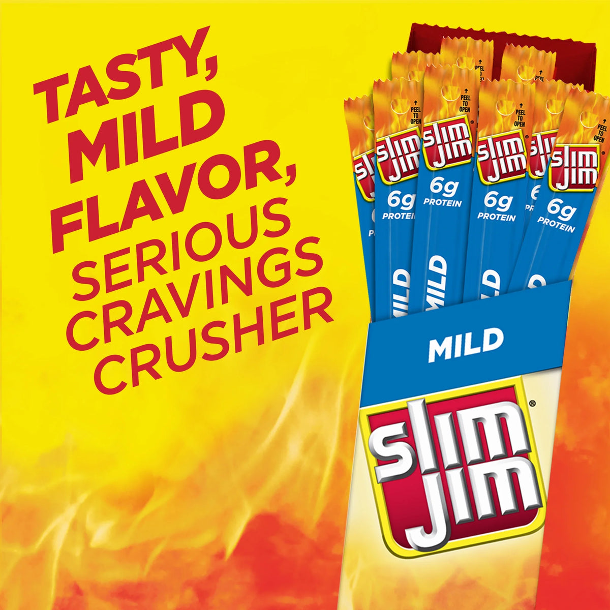 Slim Jim Mild Giant Smoked Snack Sticks, 0.97 Oz, 24 Ct G439566