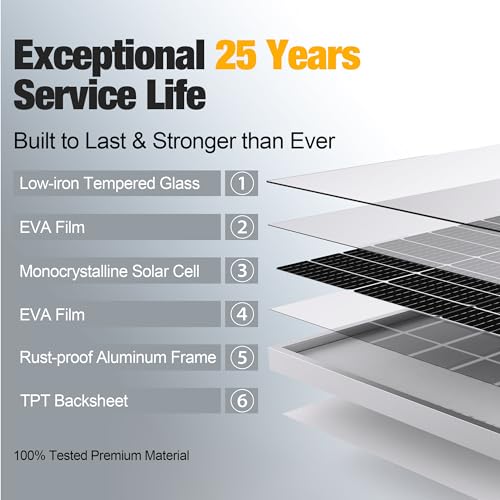 100 Watt 12 Volt Monocrystalline Solar Panel N25111