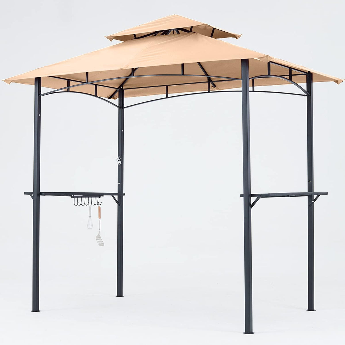 8'x 5' Grill Gazebo with LED Light L2266