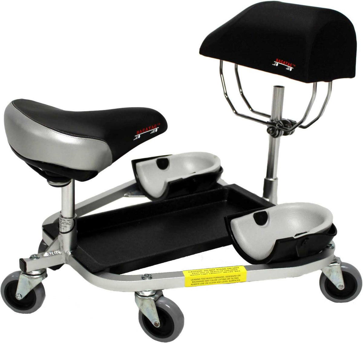 Kneeling/Sitting Creeper with 3 Casters & Chest Support, Black G342