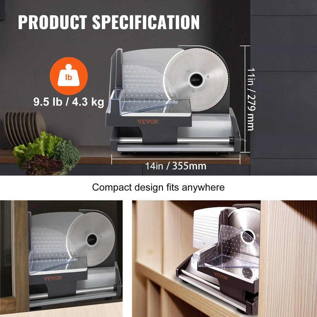 7.5" Electric Meat Slicer 200W J37425