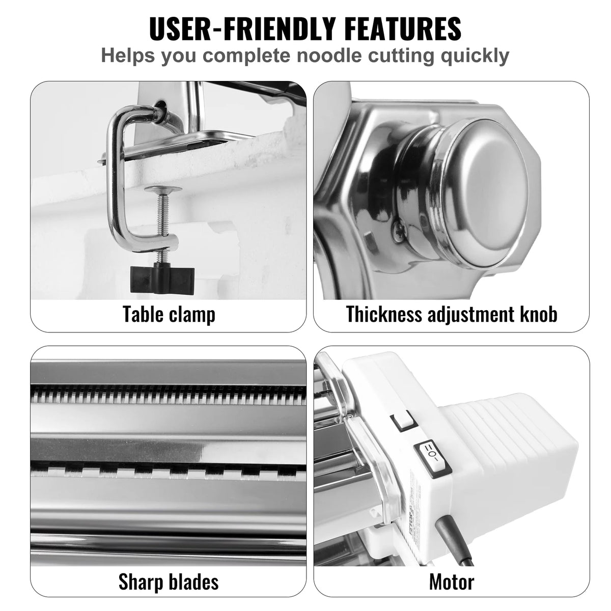 Electric Stainless Steel Pasta Maker Machine C4141