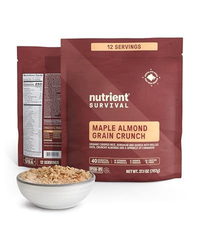 Maple Almond Grain Crunch Freeze Dried Cereal (12 Servings) O467