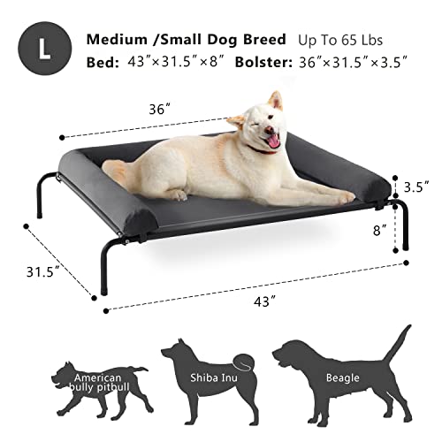 Cooling Elevated Dog Bed with Breathable Mesh P412766