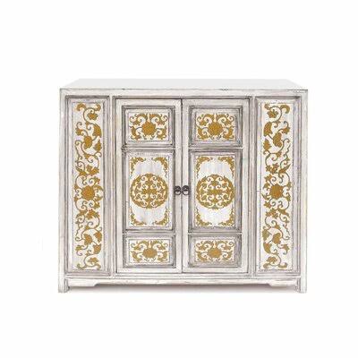 2 Door Accent Cabinet Cream J8131
