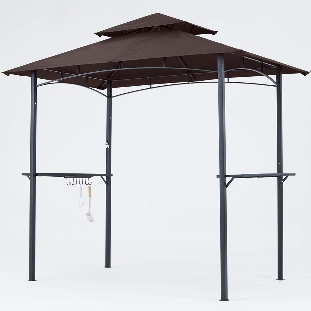 8'x 5' Grill Gazebo with LED Light L2266
