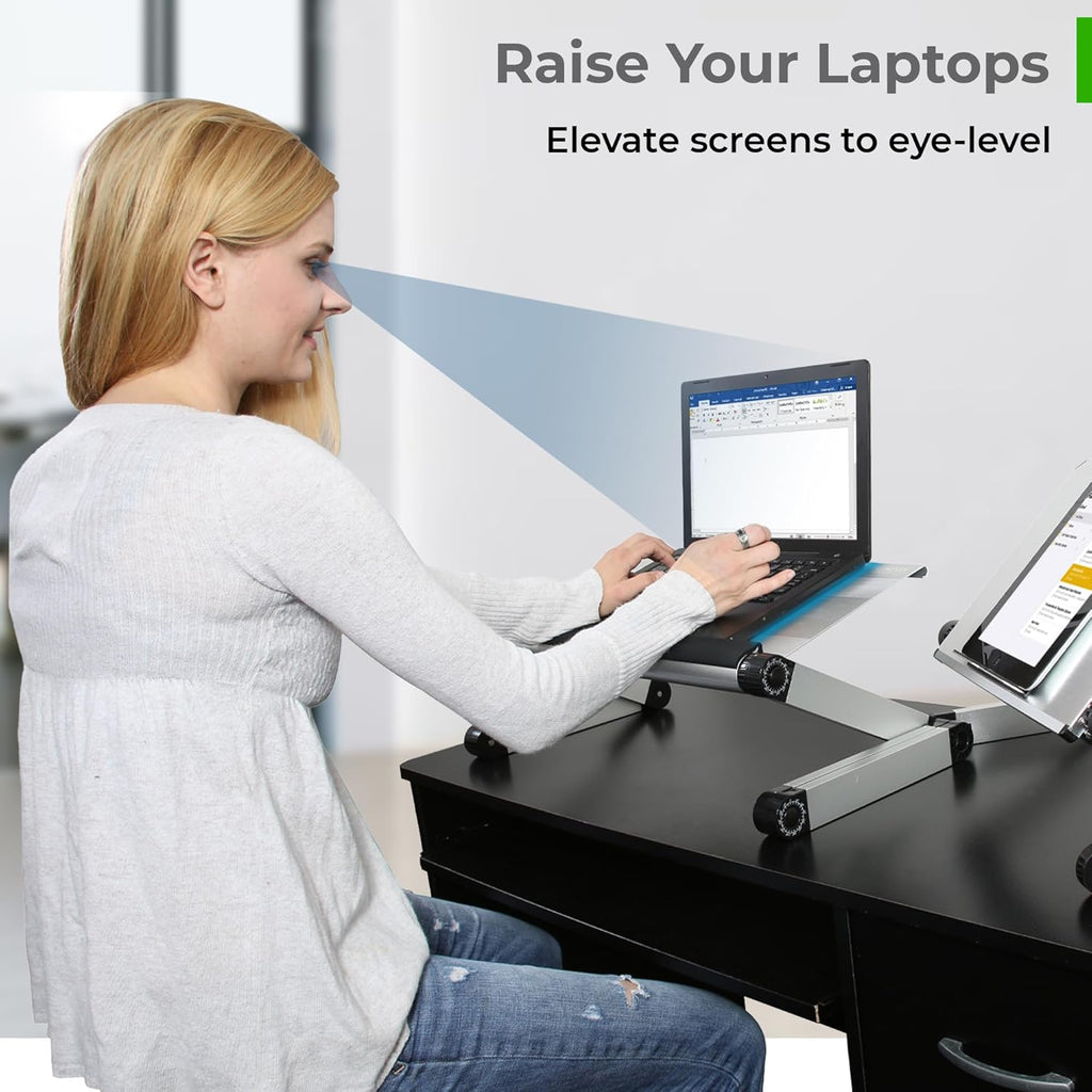 Adjustable Height Aluminum Laptop Cooling Stand V65320