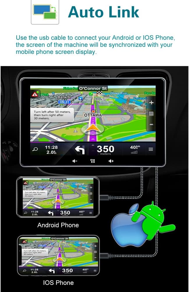 7 Inch Touchscreen Monitor with Bluetooth Car Stereo C786627