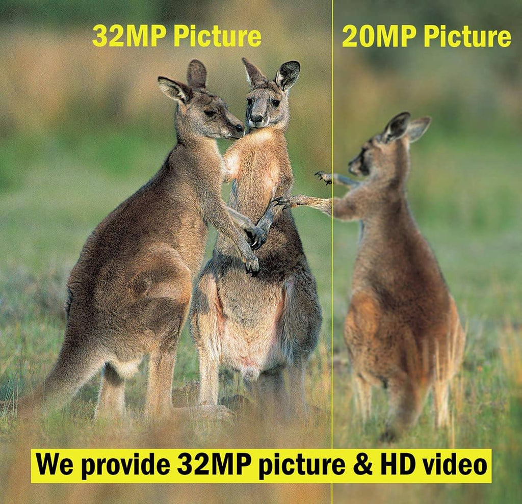 32MP 1296P WiFi Trail Camera with Night Vision Motion Activated Waterproof IP66 D202