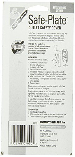 White Automatic Sliding Cap Wall Outlet Cover P67977