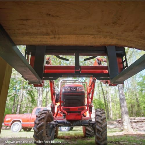 45" Skid Steer Pallet Fork Frame Attachment, 36" Fork Blades, 4,000 LB D402
