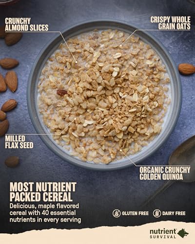 Maple Almond Grain Crunch Freeze Dried Cereal (12 Servings) O467