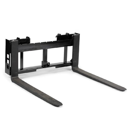 45" Skid Steer Pallet Fork Frame Attachment, 36" Fork Blades, 4,000 LB D402
