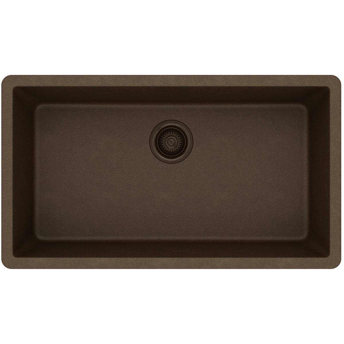 Black Single Bowl Undermount Sink F156