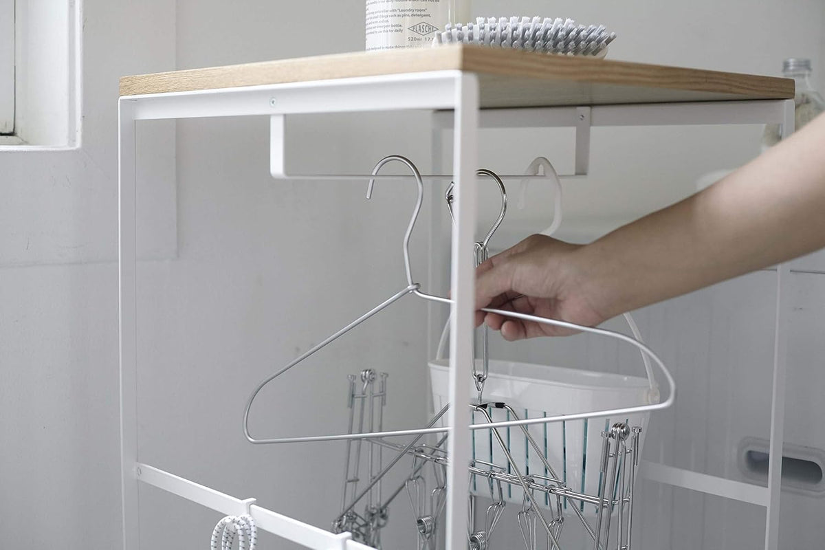 White Rolling Storage Cart N6823
