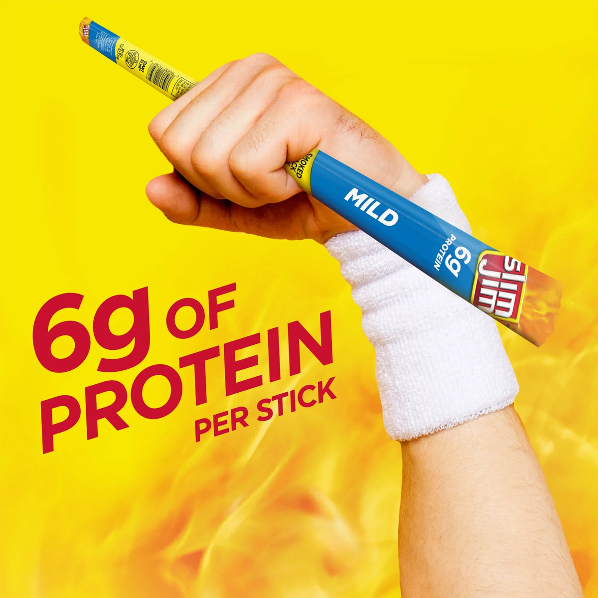 Slim Jim Mild Giant Smoked Snack Sticks, 0.97 Oz, 24 Ct G439566