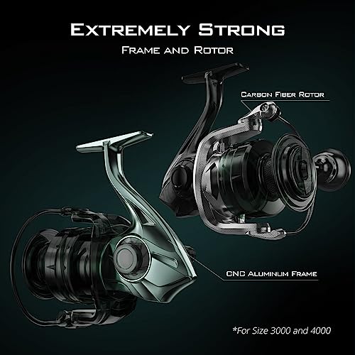 Saltwater Spinning Reel - IPX6 Waterproof - 55LBs Max Drag - 6.2:1 High Speed - CNC Aluminum Body U502969