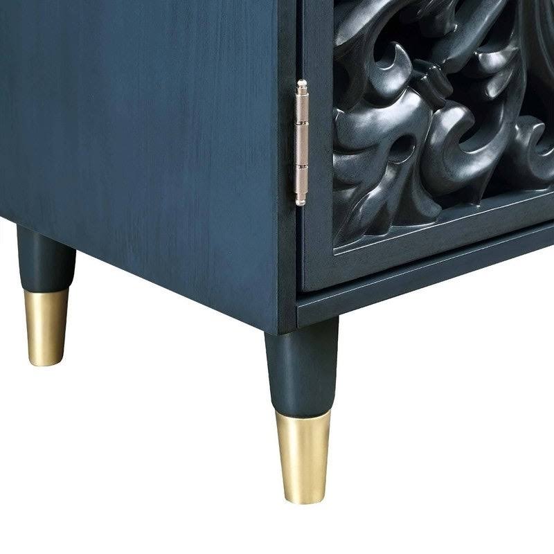 Green 2-Door Solid Wood Accent Cabinet L9945