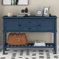Navy Blue Console Table with 2 Drawers K596