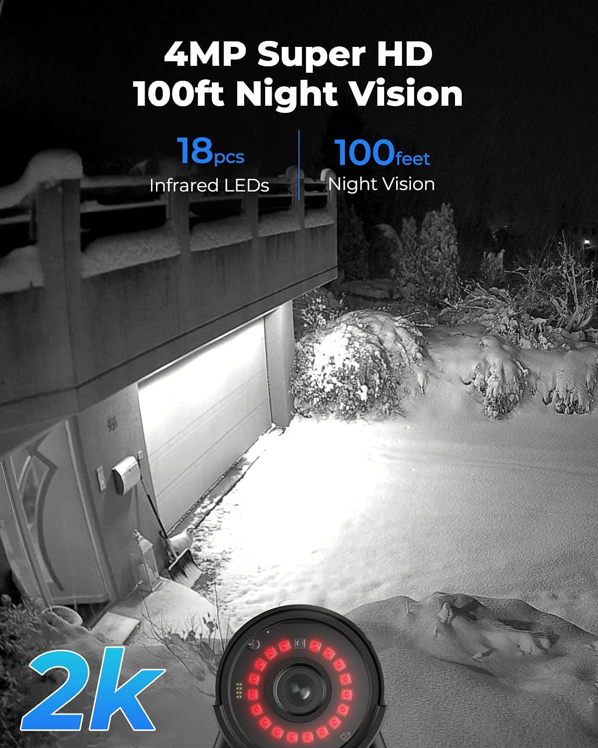 4MP HD WiFi Outdoor Security Camera U6056