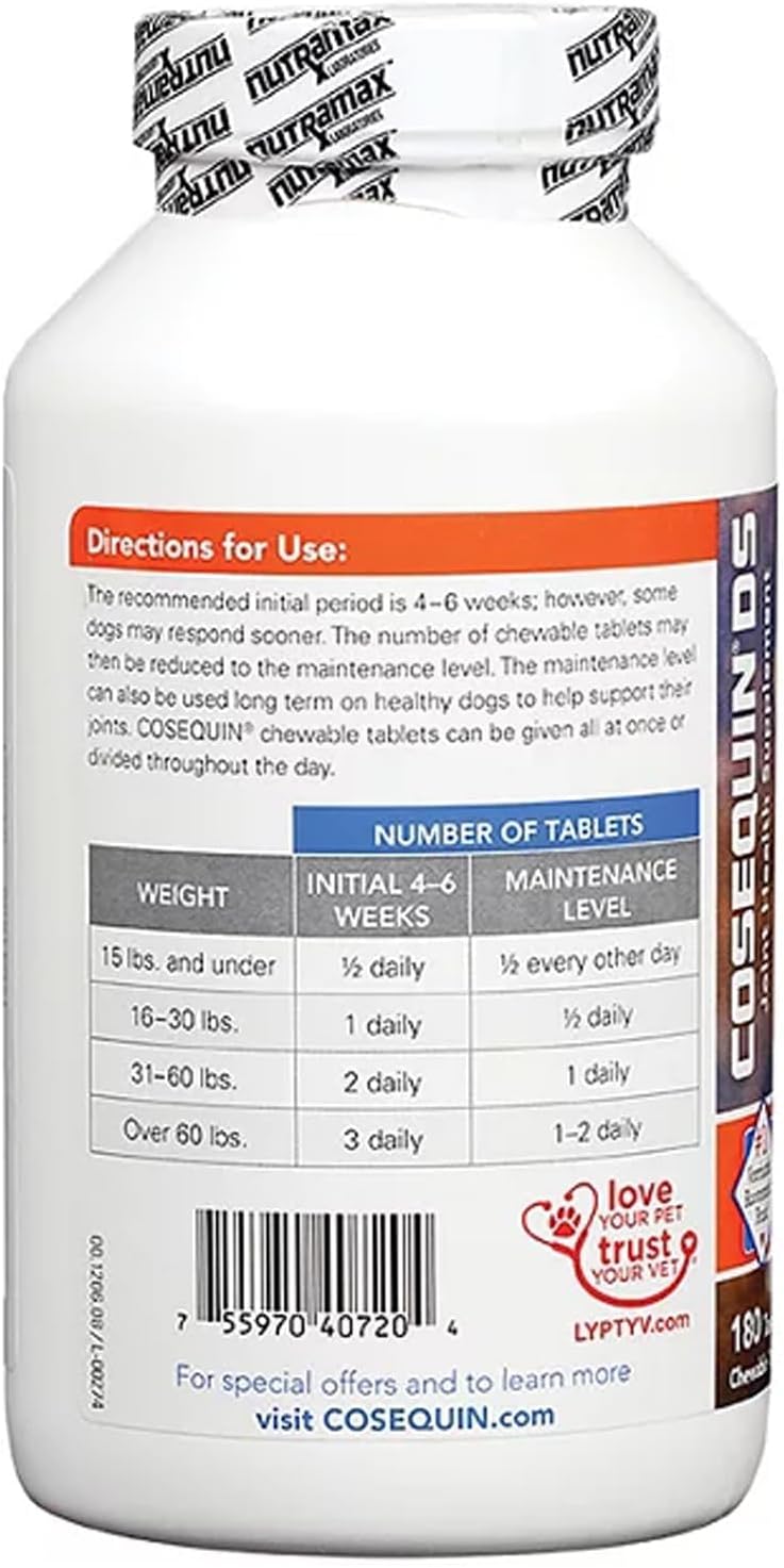 180 Chewable Tablets Joint Health Supplement for Dogs Y958