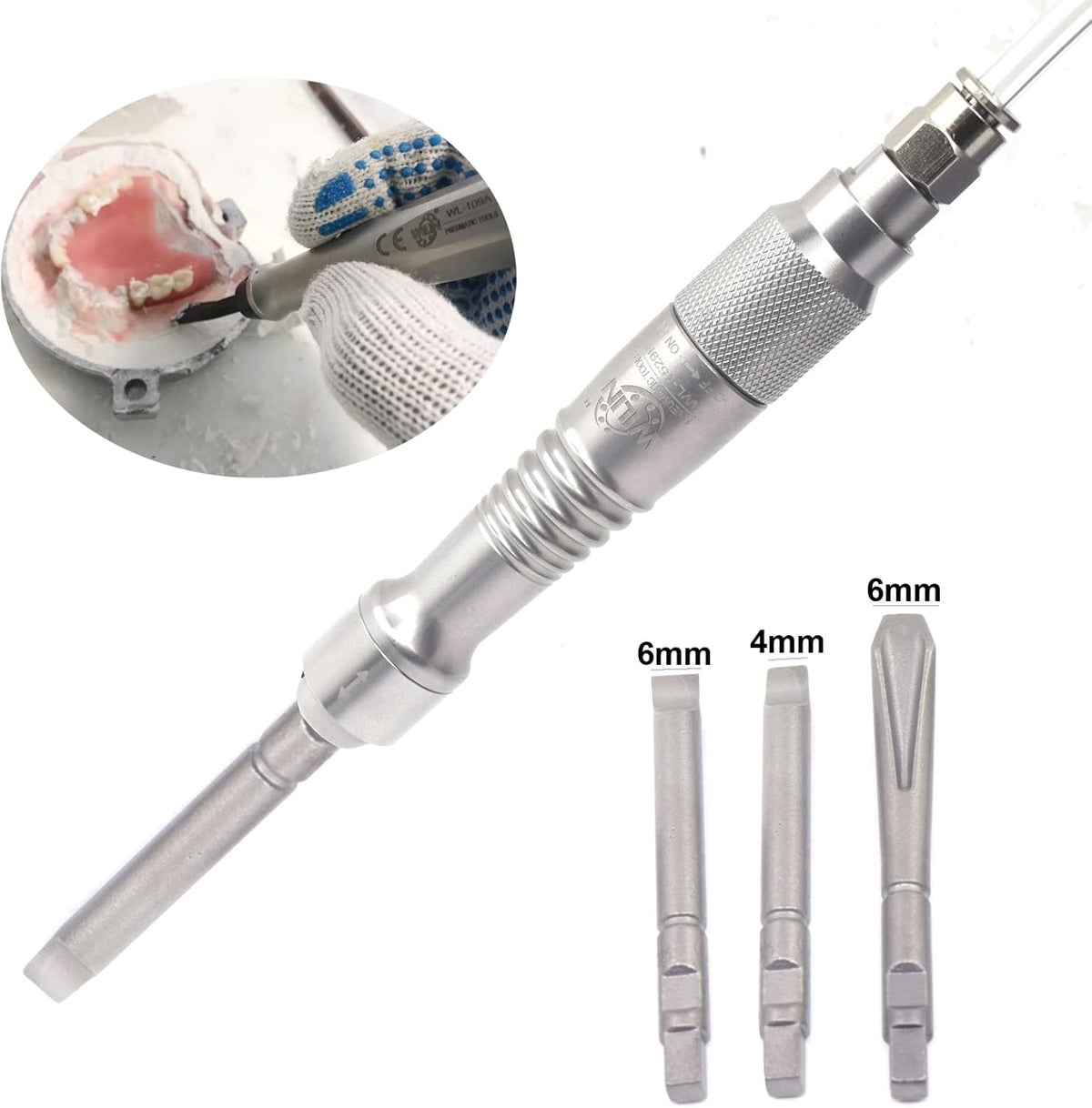 3pcs Pneumatic Scaler Chisel Set C534