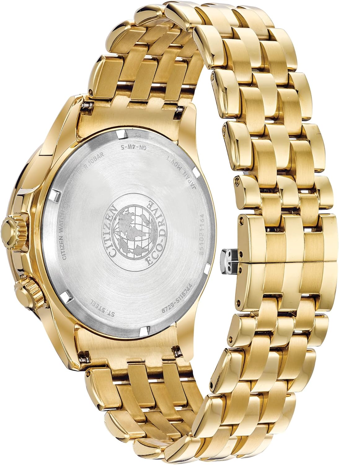 Gold-Tone Stainless Steel Eco-Drive Watch I3815