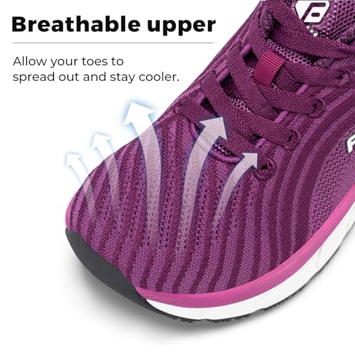 Wide Toe Box Breathable Lightweight Extra Wide Running Shoes with Cushioned W958918