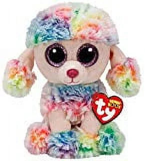 Rainbow Poodle Stuffed Animal 6 inch W353