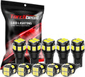 194 LED Light Bulb, 10PC T10 168 6000K 5SMD 2825 LED Replacement Bulbs, Pack of 10 M709934