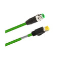 M12 4-Pin D-Coding Sensor Connector to RJ45 C4 Plug Shielded Cable (15FT) I563524