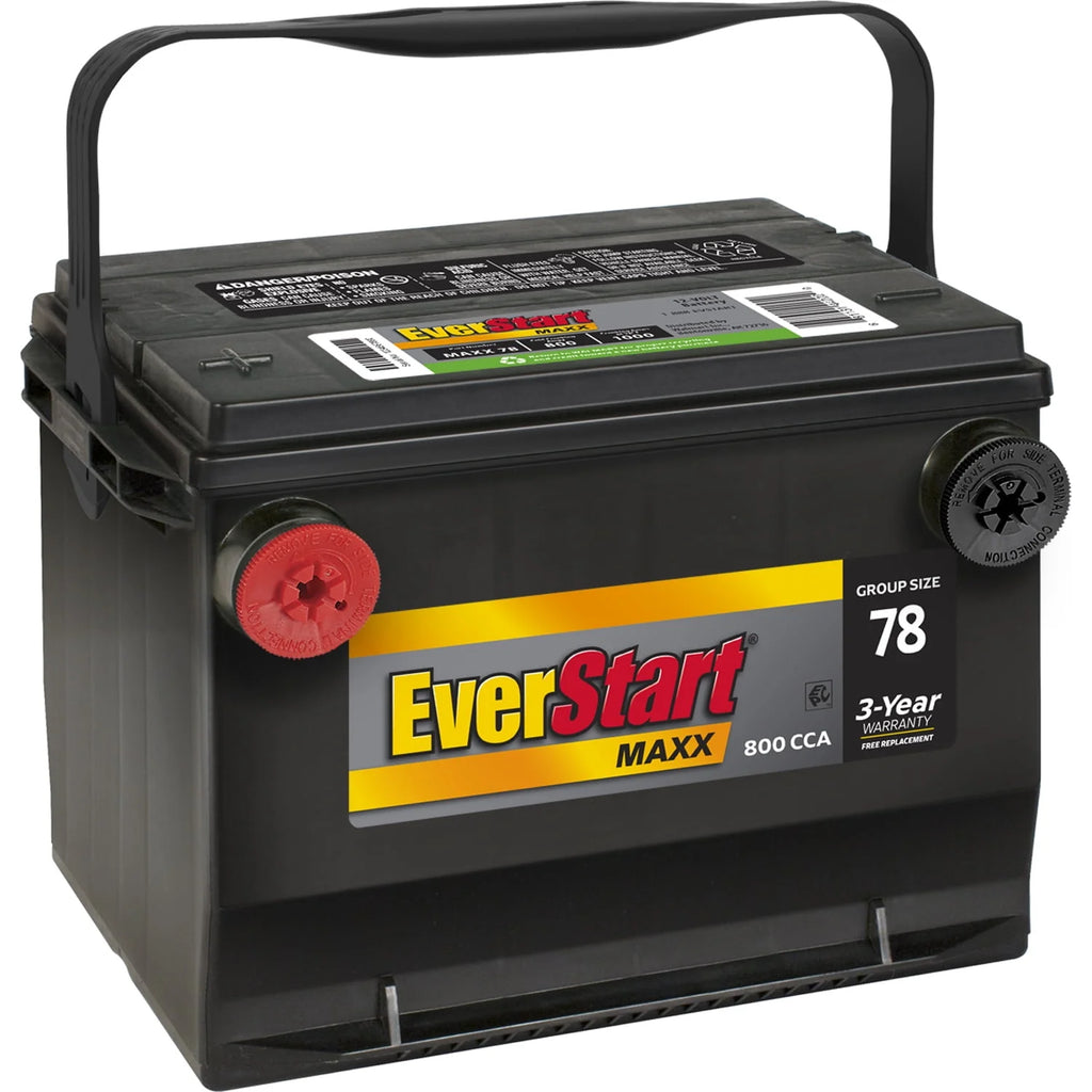Lead Acid Automotive Battery, Group Size 78 12 Volt, 800 CCA C7606