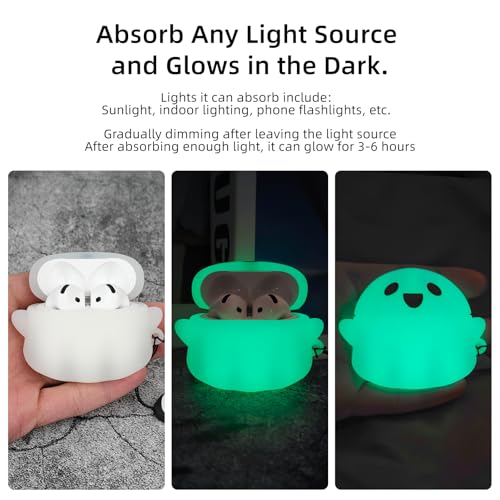 Glow in The Dark Soft Silicone Case Cover for AirPods 4 C878530