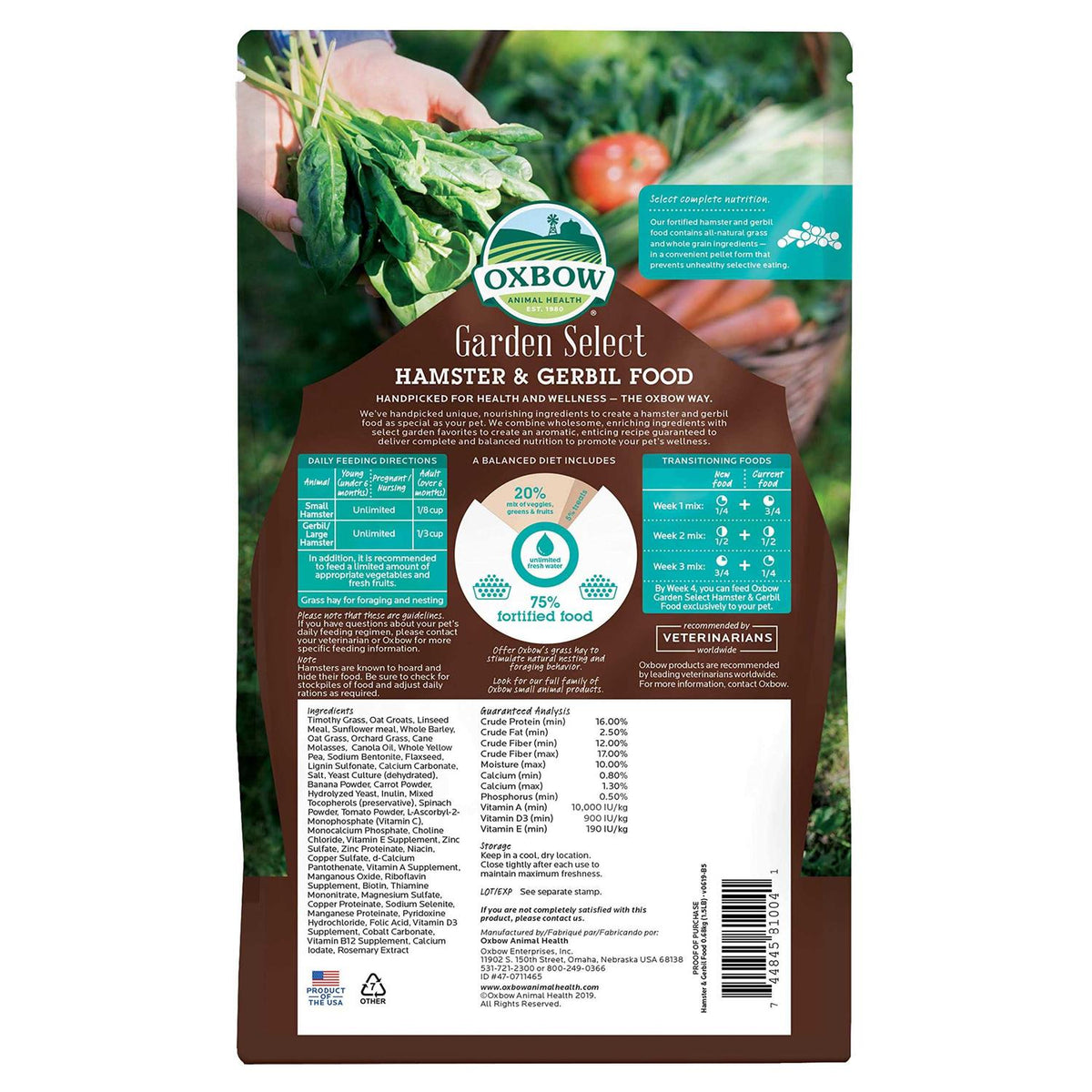 Garden Select Gerbil & Hamster Food D492598