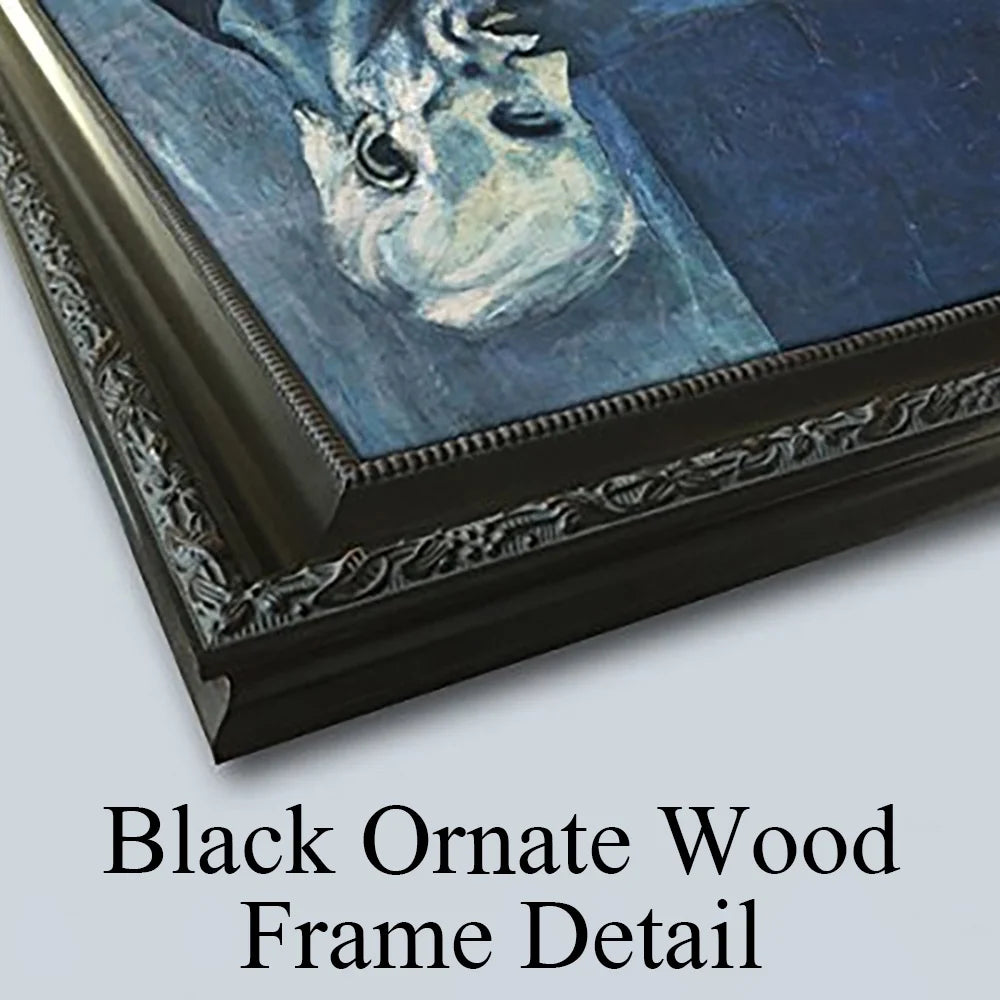 Black Ornate Framed Double Matted Museum Art Print 19x24 M2648