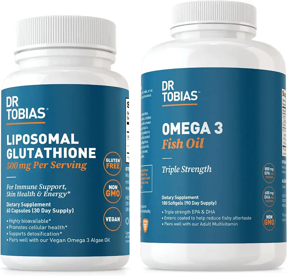 Omega 3 Fish Oil and Liposomal Glutathione R340158