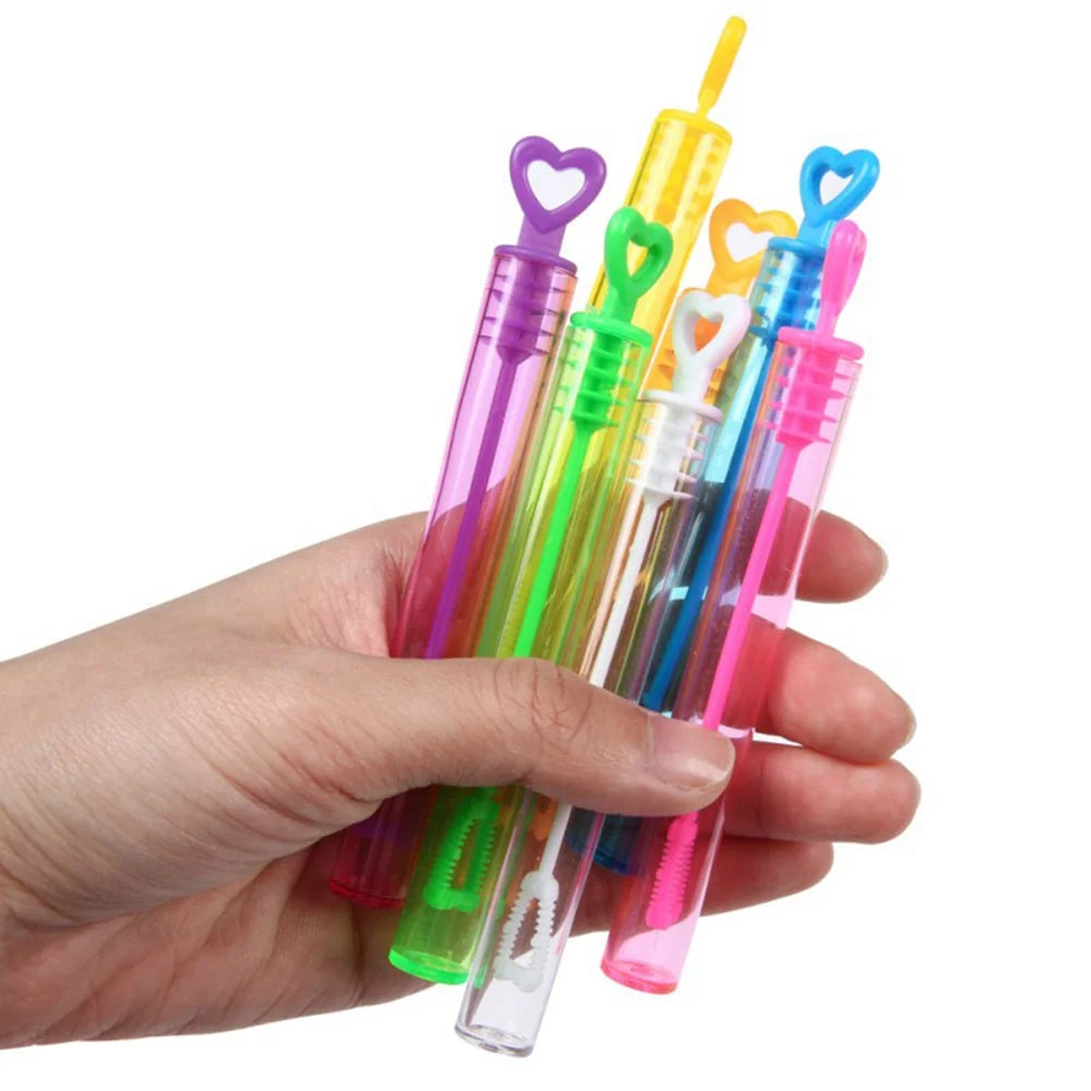 24 Pcs Color Test Tube Bubble Water Bubble Stick Empty Bottle Toys Y100
