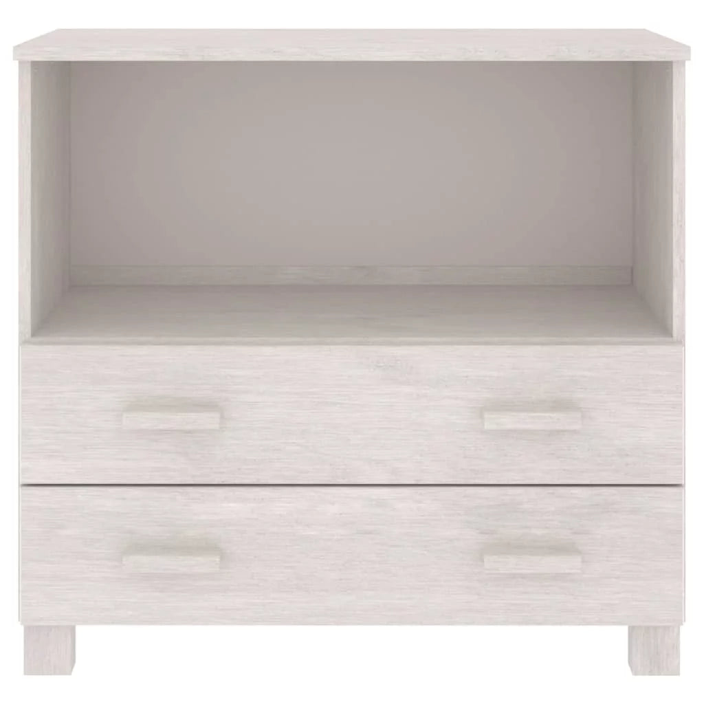 White Solid Wood Pine Sideboard F4308