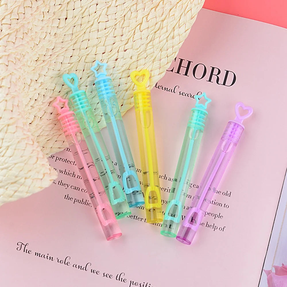 24 Pcs Color Test Tube Bubble Water Bubble Stick Empty Bottle Toys Y100