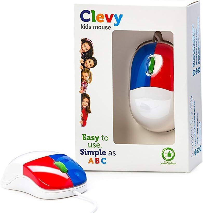 Bundle Adults/Children: Mouse + Large Print Mechanical Keyboard Spill Proof Lower Case Color Coded Matching Mouse Optical Ergonomic USB Easy Slide Design I48428