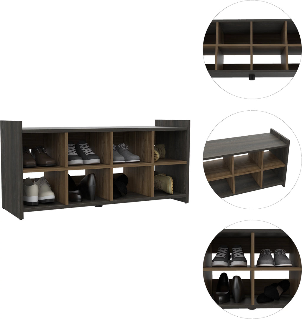 40-inch Wide Entryway Storage Unit, 8 Shoe Capacity H4650