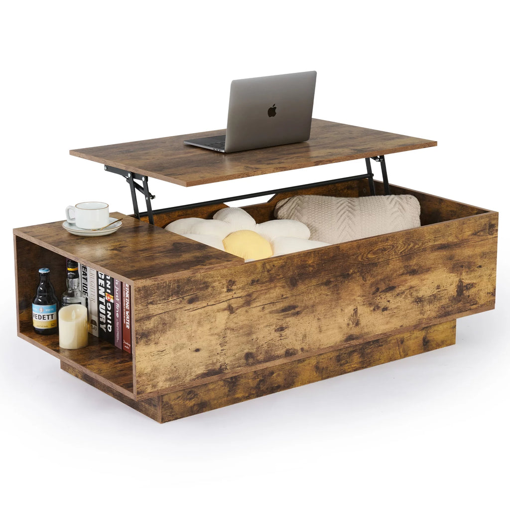 Lift Top Wooden Coffee Table with Storage Compartment Z412709
