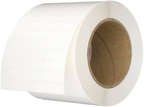 Thermal Transfer Labels 1.25 inch x .38 inch Polyester White Q104096