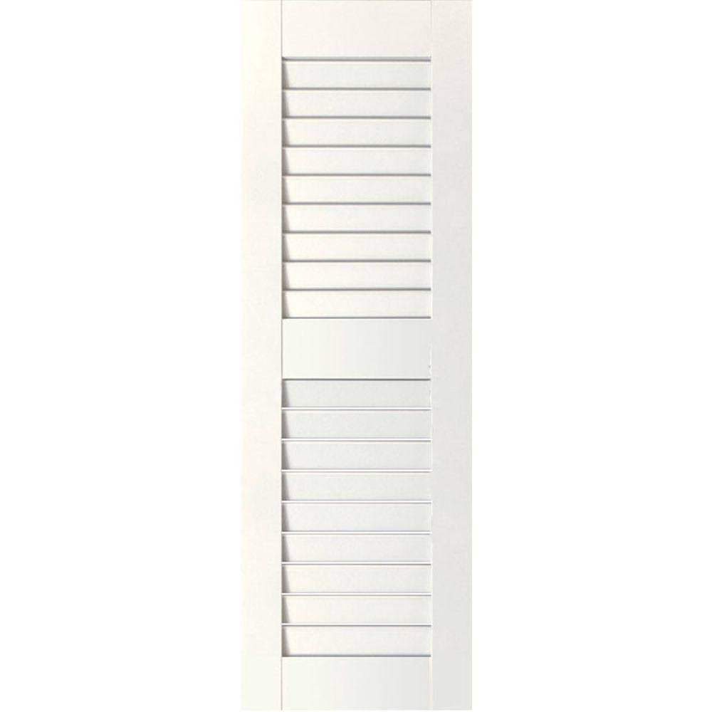 Primed Pine Louvered Shutters Pair A768