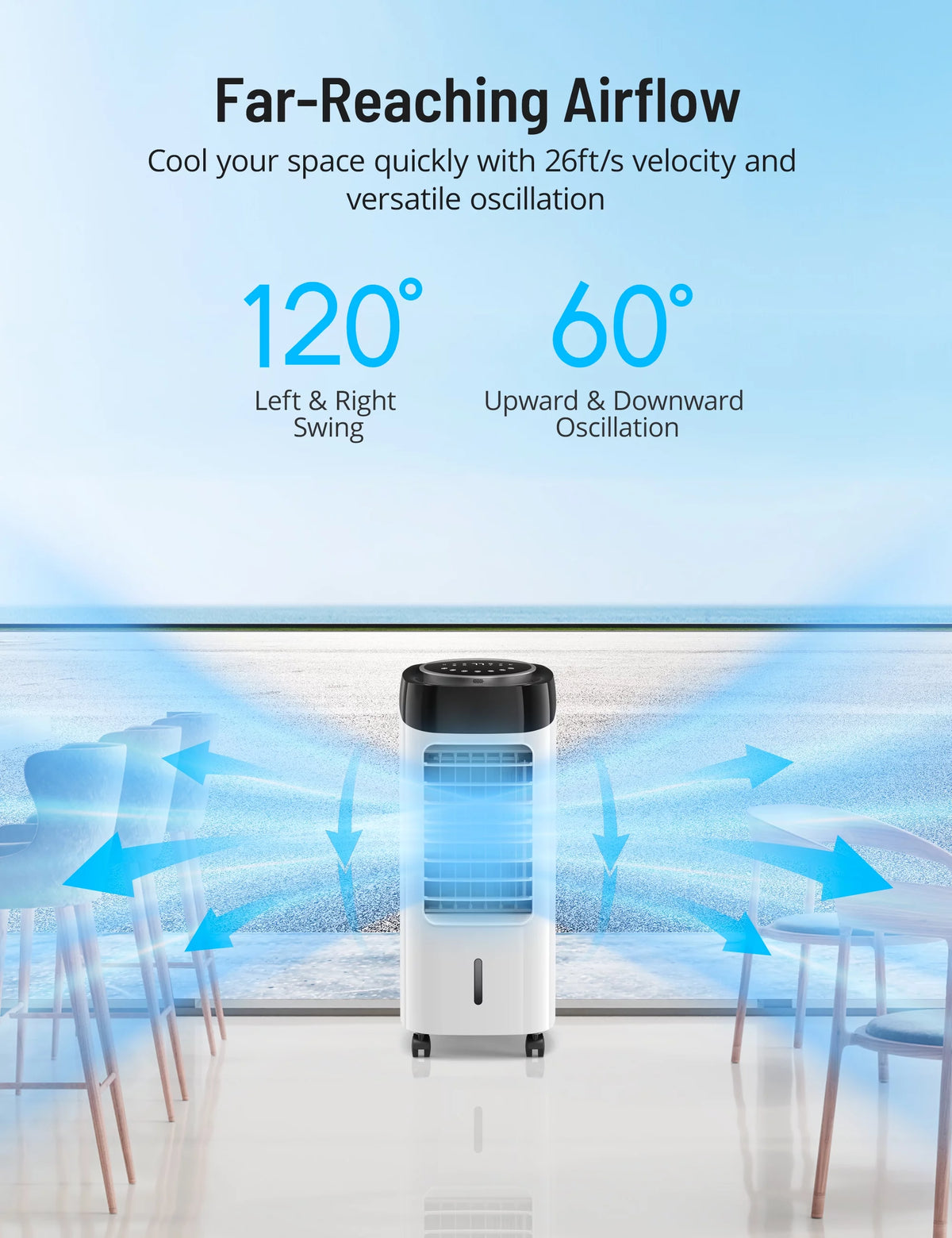 White 3-in-1 Portable Evaporative Air Cooler W9998